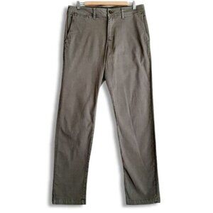 AMERICAN EAGLE AE New Flex Slim Straight Khaki Pants Gray Men's Sz 32
